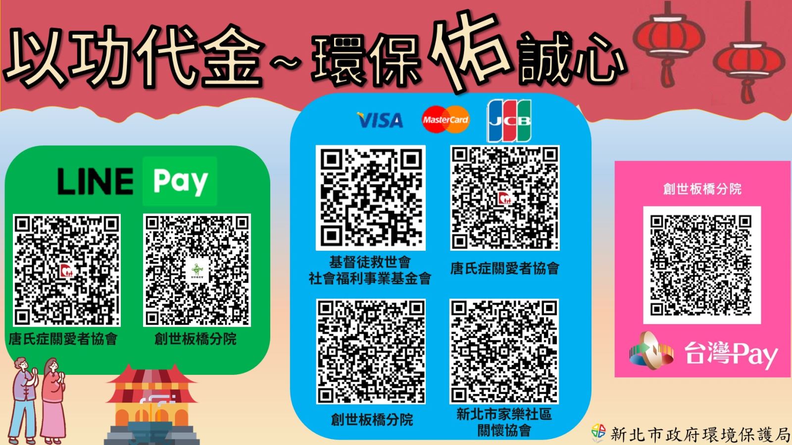 減燒紙錢做愛心-以功代金最誠心